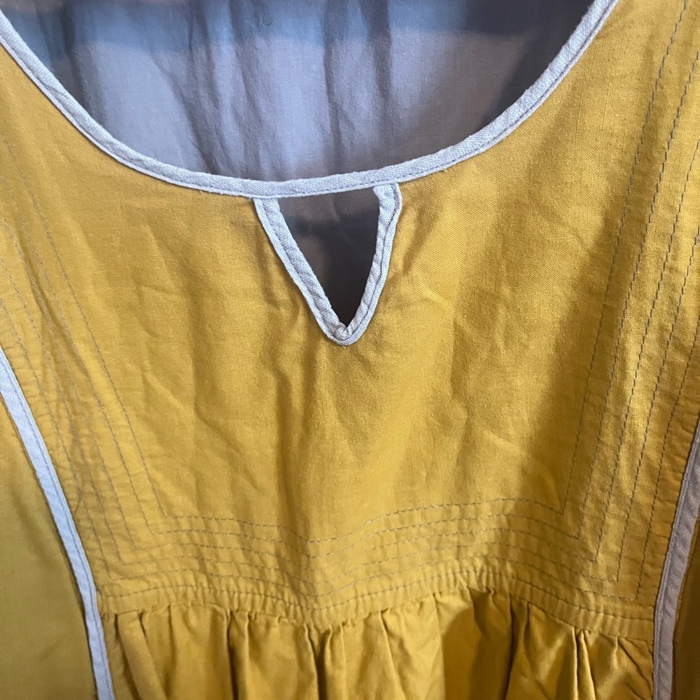 Ilse Menck South African designer lagenlook dress  cotton shell accents M - Picture 5 of 15
